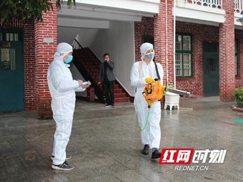 衡阳县完成重点场所环境三轮预防性消毒